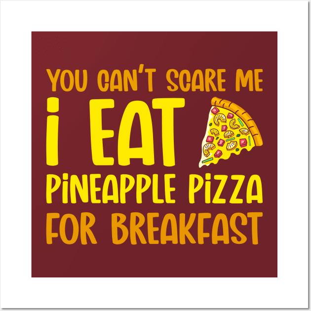 Scared Pineapple Pizza Wall Art by nickbeta